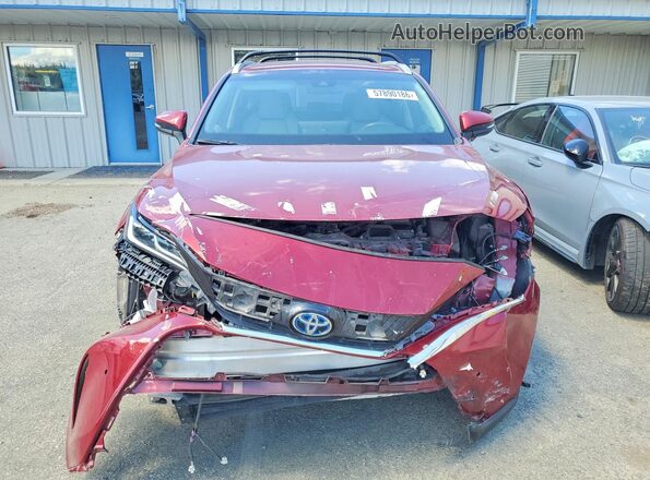 JTEAAAAH9NJ102499 2022 TOYOTA VENZA Red Вид спереду