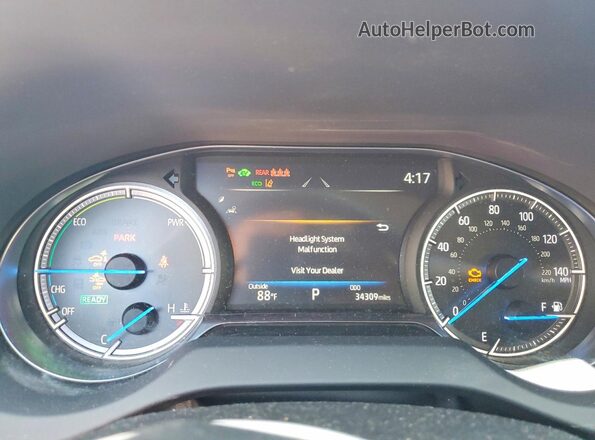 JTEAAAAH9NJ102499 2022 TOYOTA VENZA Red Вид щитка приладів