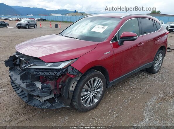 JTEAAAAHXMJ067647 2021 TOYOTA VENZA Red Front left
