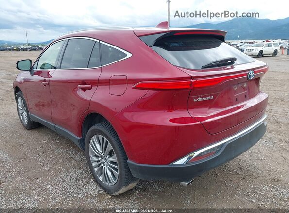 JTEAAAAHXMJ067647 2021 TOYOTA VENZA Red Rear left