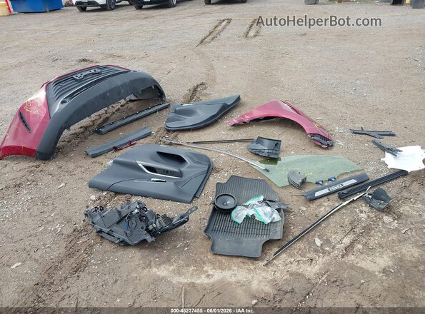 JTEAAAAHXMJ067647 2021 TOYOTA VENZA Red Instrument cluster view