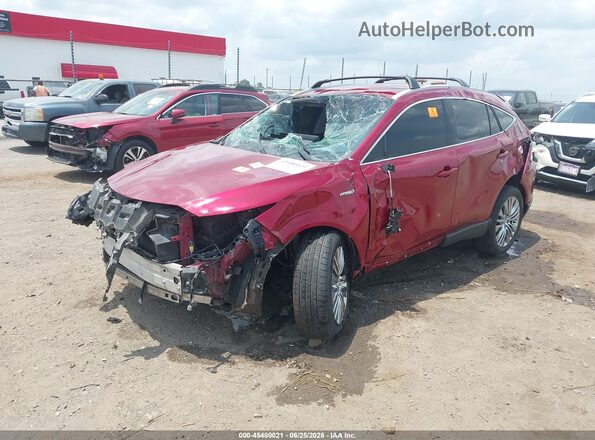 JTEAAAAHXMJ071715 2021 TOYOTA VENZA Maroon Դիմացի տեսք