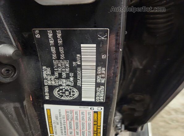 JTEBU5JR2G5345191 2016 TOYOTA 4RUNNER Черный Вид наклейки с VIN-кодом