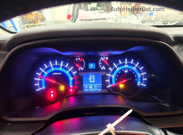 JTEBU5JR2G5345191 2016 TOYOTA 4RUNNER Черный Вид щитка приборов
