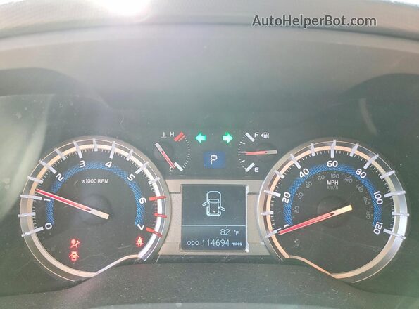 JTEBU5JR2J5544586 2018 TOYOTA 4RUNNER Синий Вид щитка приборов