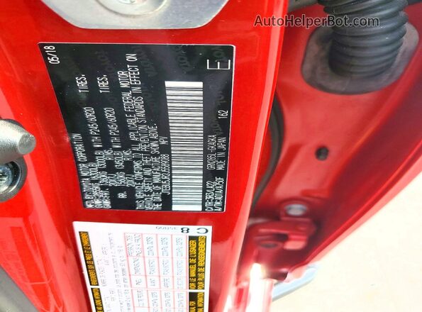 JTEBU5JR2J5589088 2018 TOYOTA 4RUNNER Red 