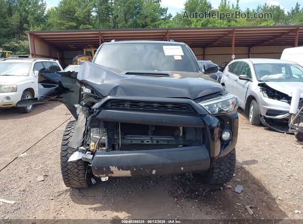 JTEBU5JR2K5665166 2019 TOYOTA 4RUNNER Black Widok zestawu wskaźników