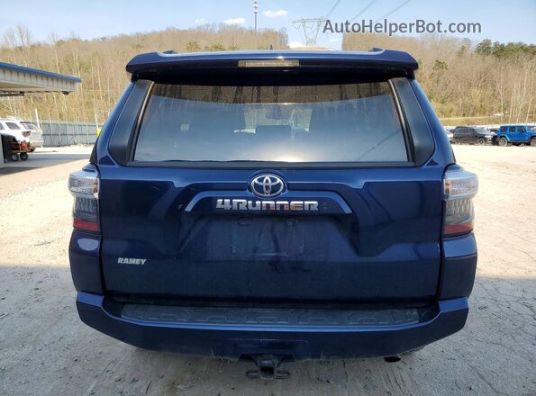 JTEBU5JR2L5825418 2020 TOYOTA 4RUNNER Blue Вид ззаду