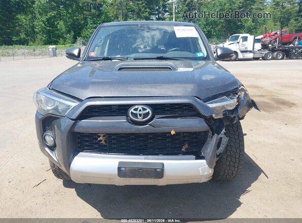 JTEBU5JR3J5527490 2018 TOYOTA 4RUNNER Gray Դիմացի տեսք
