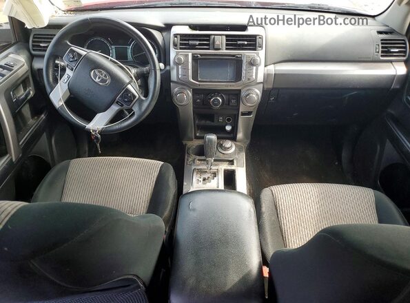 JTEBU5JR3K5629082 2019 TOYOTA 4RUNNER Red Vista del salpicadero