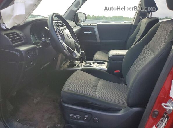 JTEBU5JR3K5629082 2019 TOYOTA 4RUNNER Red Vista interior delantera