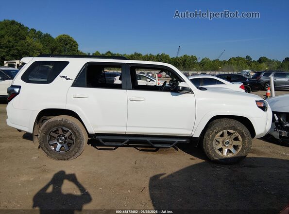 JTEBU5JR3K5643225 2019 TOYOTA 4RUNNER White უკანა სალონის ხედი