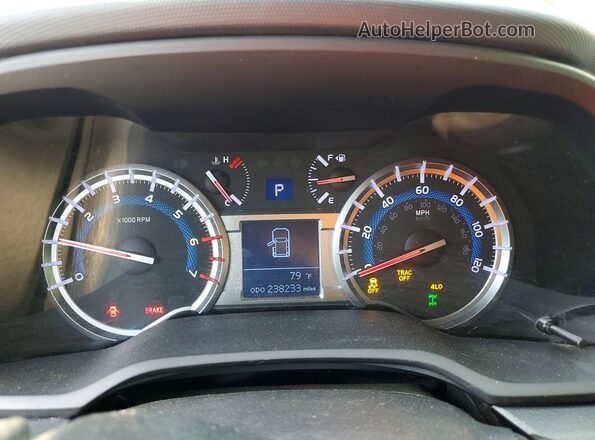 JTEBU5JR5G5325159 2016 TOYOTA 4RUNNER Black Widok zestawu wskaźników