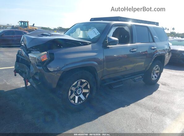 JTEBU5JR6K5652808 2019 TOYOTA 4RUNNER Gray Передня ліва чверть
