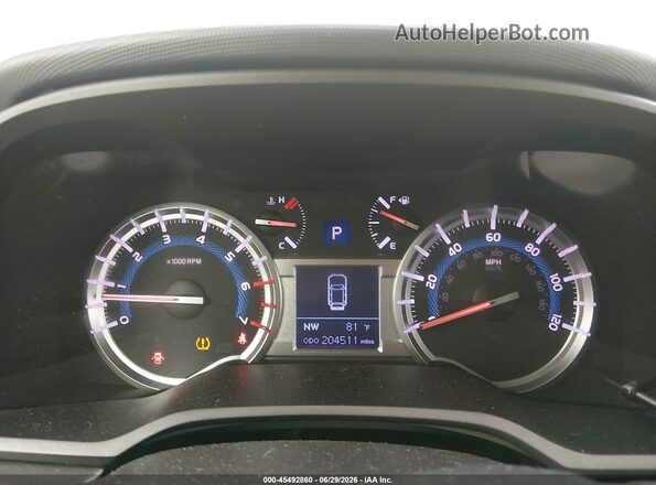 JTEBU5JR8G5391768 2016 TOYOTA 4RUNNER White Հետևի նստատեղերի տեսք