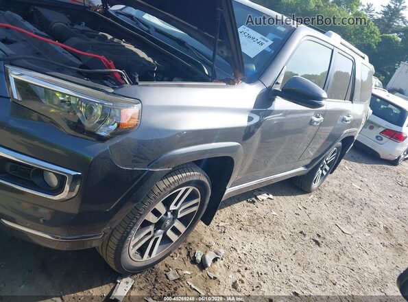 JTEBU5JR8J5501130 2018 TOYOTA 4RUNNER Gray Առջևի ձախ երեք քառորդ տեսարան