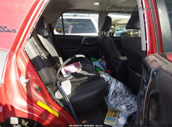 JTEBU5JR8K5653698 2019 TOYOTA 4RUNNER Red Vista de la etiqueta del VIN