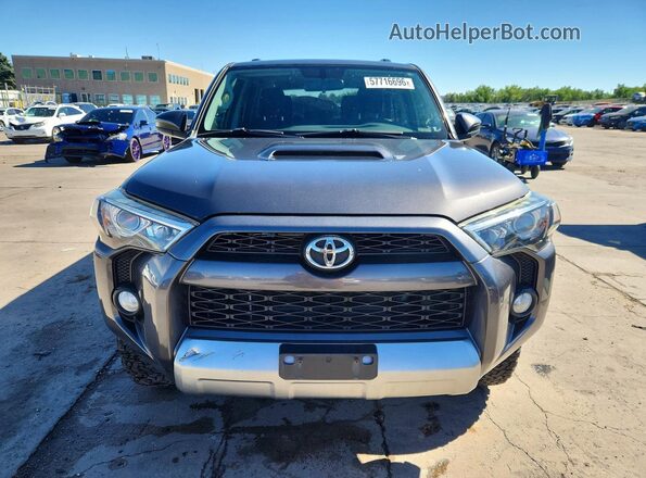 JTEBU5JR8K5669237 2019 TOYOTA 4RUNNER Gray Դիմացի տեսք