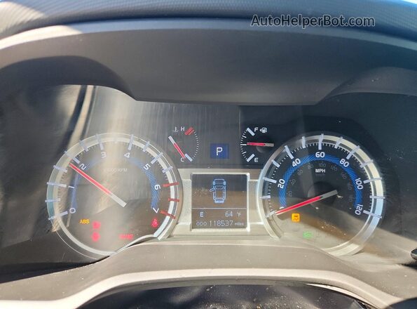 JTEBU5JR8K5669237 2019 TOYOTA 4RUNNER Gray Սարքավորումների վահանակի տեսք