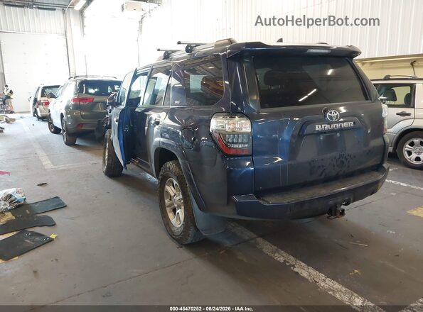 JTEBU5JR8K5688984 2019 TOYOTA 4RUNNER Синий Задняя левая четверть