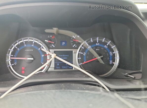 JTEBU5JR8K5692081 2019 TOYOTA 4RUNNER Charcoal Вид щитка приладів