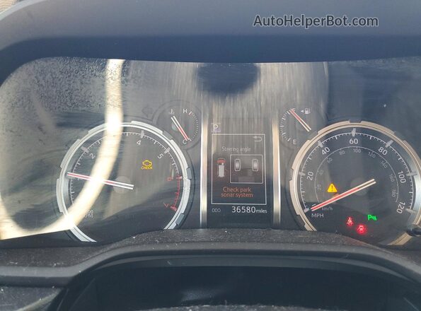 JTEBU5JR8L5745301 2020 TOYOTA 4RUNNER White Вид щитка приладів