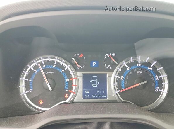 JTEBU5JR9G5334432 2016 TOYOTA 4RUNNER Blue Vista del cuadro de instrumentos