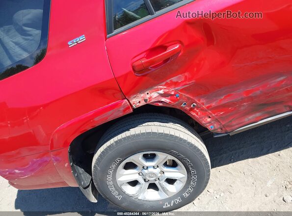 JTEBU5JR9K5620788 2019 TOYOTA 4RUNNER Red Դիմացի տեսք