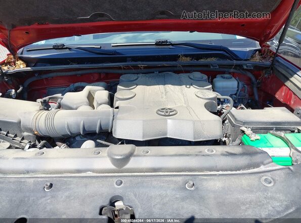 JTEBU5JR9K5620788 2019 TOYOTA 4RUNNER Red Հետևի տեսք