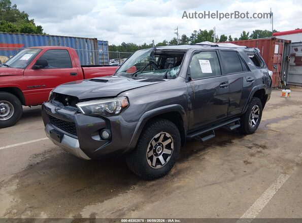 JTEBU5JRXJ5572104 2018 TOYOTA 4RUNNER Gray Առջևի ձախ երեք քառորդ տեսարան