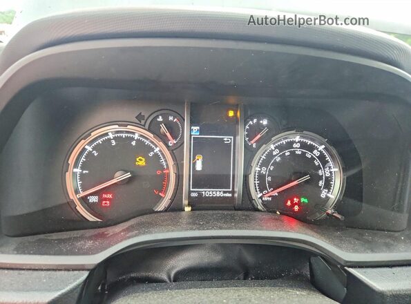 JTECU5JR9M5230913 2021 TOYOTA 4RUNNER Black Widok zestawu wskaźników
