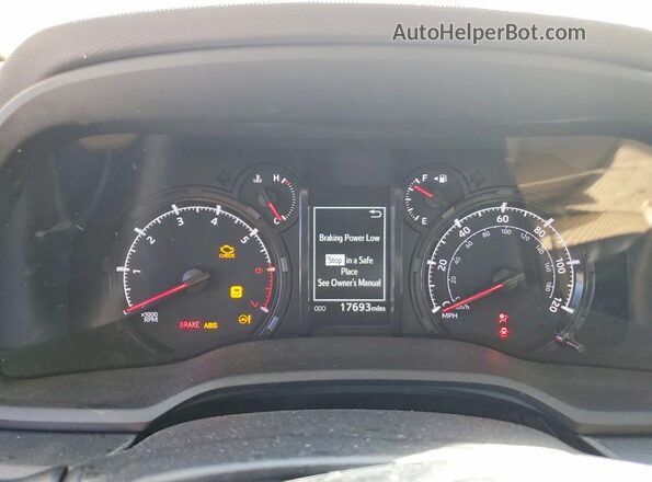 JTEEU5JR0P5301719 2023 TOYOTA 4RUNNER White ხელსაწყოთა პანელის ხედი