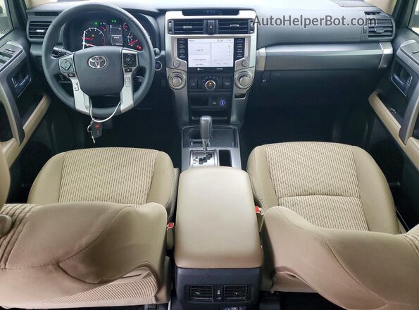 JTEEU5JR1P5297017 2023 TOYOTA 4RUNNER White Առջևի վահանակի տեսք