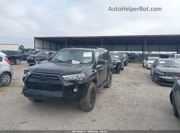 JTEEU5JR2P5299312 2023 TOYOTA 4RUNNER Black წინა მარცხენა ხედი სამი მეოთხედიდან