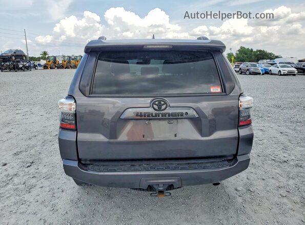 JTEEU5JR3M5233492 2021 TOYOTA 4RUNNER Gray Rear view