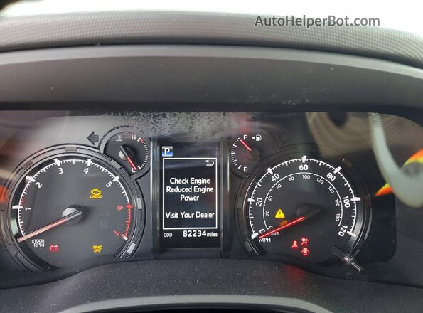 JTEEU5JR3M5233492 2021 TOYOTA 4RUNNER Gray Instrument cluster view