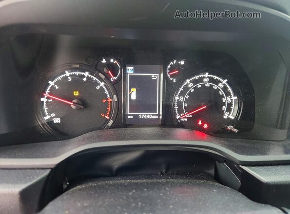 JTEEU5JR5R5314372 2024 TOYOTA 4RUNNER Black Вид щитка приладів