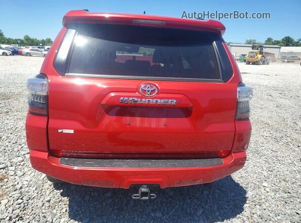 JTEEU5JR7N5253018 2022 TOYOTA 4RUNNER Red Rear view