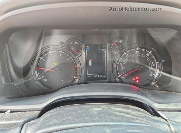 JTEEU5JRXP5296254 2023 TOYOTA 4RUNNER Silver Вид щитка приладів