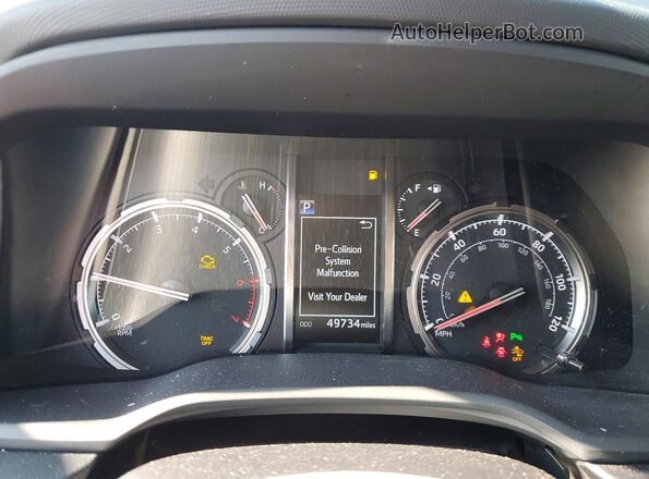 JTEJU5JR7M5870657 2021 TOYOTA 4RUNNER Gray Вид щитка приладів