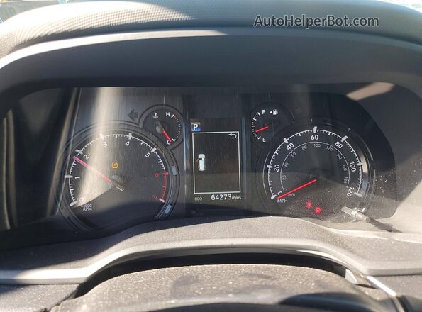 JTEMU5JR0M5962609 2021 TOYOTA 4RUNNER Gray Vista del cuadro de instrumentos