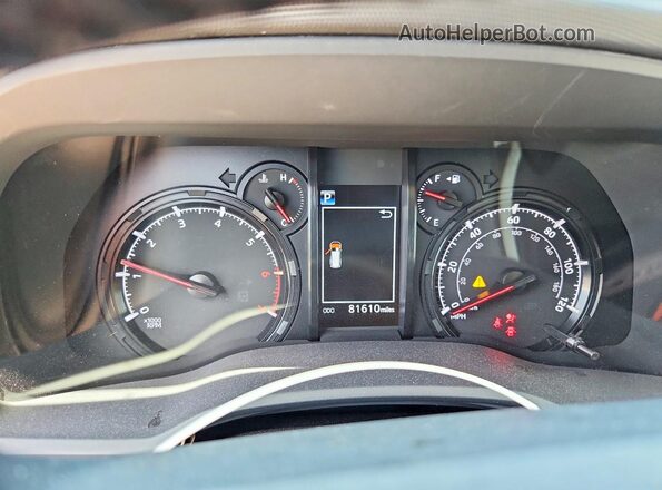 JTEMU5JR7M5857145 2021 TOYOTA 4RUNNER Black Instrument cluster view