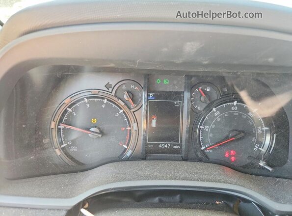 JTENU5JR2P6149534 2023 TOYOTA 4RUNNER Silver Widok zestawu wskaźników