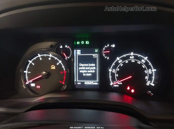 JTENU5JR2R6285617 2024 TOYOTA 4RUNNER Gray Հետևի նստատեղերի տեսք