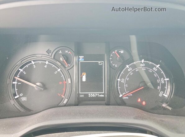 JTENU5JR4N5986529 2022 TOYOTA 4RUNNER Gray Instrument cluster view
