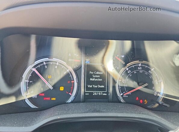 JTEPU5JR0M5957259 2021 TOYOTA 4RUNNER Burgundy Widok zestawu wskaźników