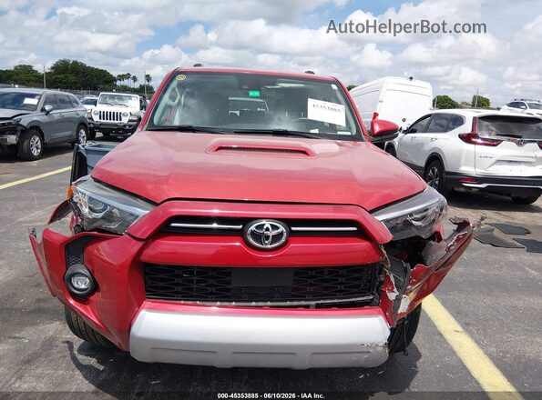JTERU5JR1N6060634 2022 TOYOTA 4RUNNER Red წინა პანელის ხედი