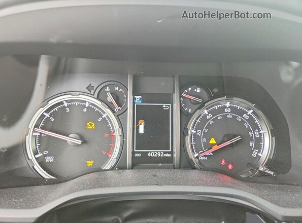 JTERU5JR2R6257950 2024 TOYOTA 4RUNNER White Вид щитка приладів
