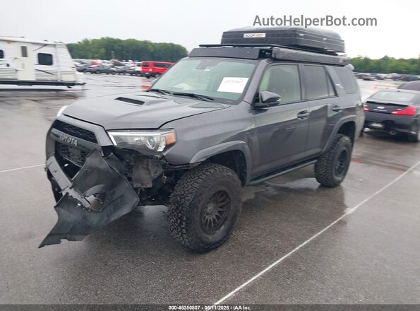 JTERU5JR3M5894666 2021 TOYOTA 4RUNNER Gray Առջևի ձախ երեք քառորդ տեսարան