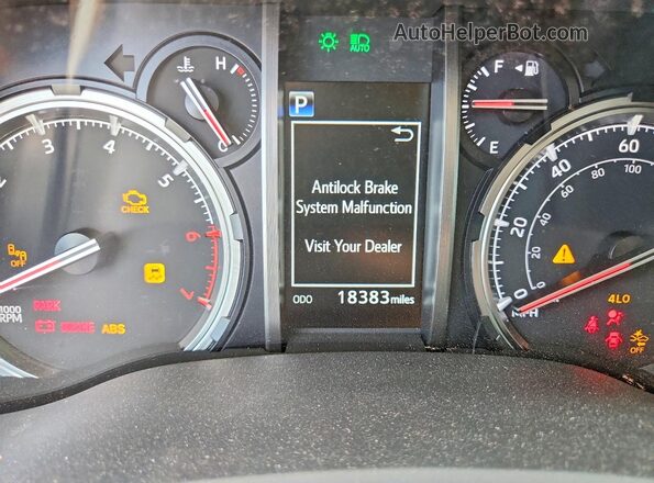 JTERU5JR4P6165462 2023 TOYOTA 4RUNNER Green Widok zestawu wskaźników
